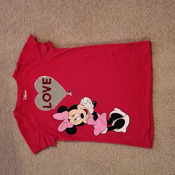 Minnie Mouse Reversible Sequins  tshirt - Picture 2 of 7